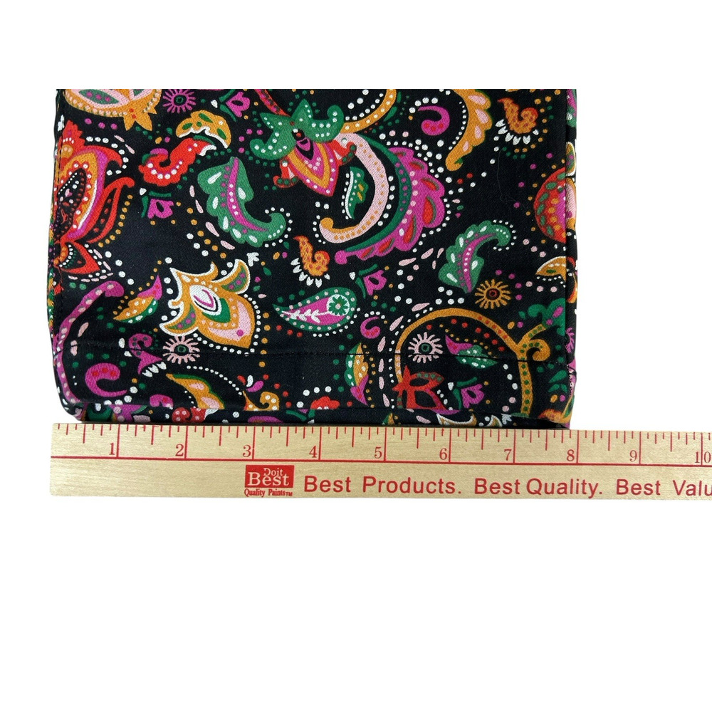 Croft & Barrow Pants Women 16 Floral Colorful Paisley Stretch Pull-On -NWT - Picture 5 of 12